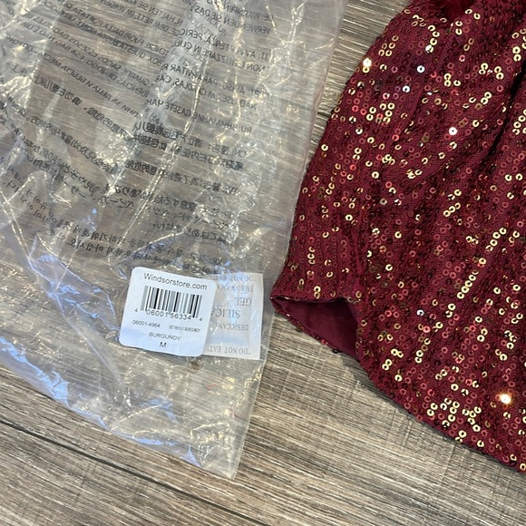 Save A Dance Sequin Marabou Crop Top by Windsor (nwt) - Picture 3 of 3